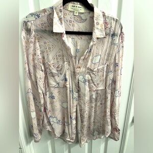 Cloth & Stone for Anthropologie Button Down, Blush, Size M